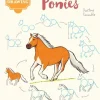 Justine Lecouffe 10 Step Drawing: Horses & Ponies: Draw Over 50 Horses and Ponies in 10 Easy Steps* Tegne & Male