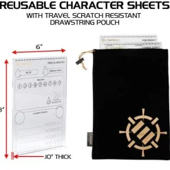ENHANCE Tabletop Tilbehør^Acrylic Character Sheets