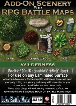 Loke Battle Mats Add-on Scenery for RPG Battle Maps Wilderness* Kart & Battlemaps