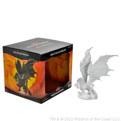 WizKids Adult Black Dragon Dungeons & Dragons Nolzurs Marvelous Unpainted Miniature* Monstere