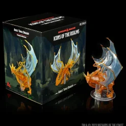 WizKids Monstere^Adult Topaz Dragon Icons of the Realms Premium Painted Miniatures