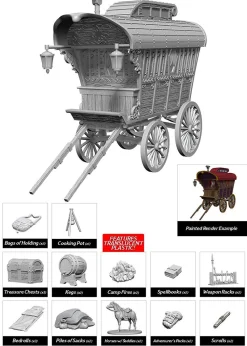 WizKids Terreng & Tilbehør^Adventurer's Campsite (Wave 4) Dungeons & Dragons Nolzurs Marvelous Unpainted Miniature