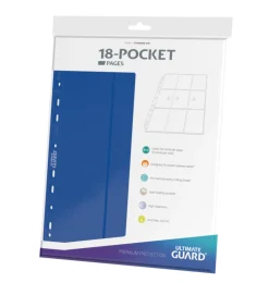 Album, Ark & Permer^Album Pages Side-Loading 18-Pocket Blue Standard Size (10) Portfolio