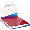 Album Pages Side-Loading 18-Pocket Red Standard Size (50) Portfolio* Album, Ark & Permer