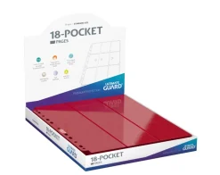 Album Pages Side-Loading 18-Pocket Red Standard Size (50) Portfolio* Album, Ark & Permer