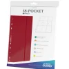 Album, Ark & Permer^Album Pages Side-Loading 18-Pocket Red Standard Size (10) Portfolio