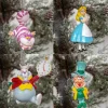 Disney Christmas Collection Alice in Wonderland Resin Hanging Gift Set Set of 4* Julekuler|Julepynt