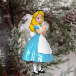 Disney Christmas Collection Alice in Wonderland Resin Hanging Gift Set Set of 4* Julekuler|Julepynt