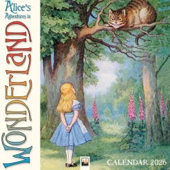 Flame Tree Studio Kalendere^Alice's Adventures in Wonderland Wall Calendar 2026 (Art Calendar)