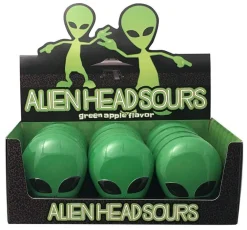 Godteri^Alien Head Sours