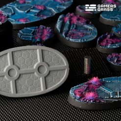 Gamers Grass Basing & Modellering^Alien Infestation Bases Oval 60 mm (4)