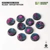 Gamers Grass Basing & Modellering^Alien Infestation Bases Round 25 mm (10)