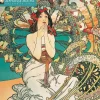 Flame Tree Studio Alphonse Mucha Wall Calendar 2026 (Art Calendar)* Kalendere