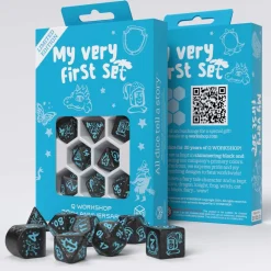 Q-Workshop Sett^Anniversary My Very First Poly Black /Teal (8)