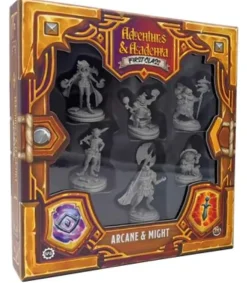 Steamforged Games Karakterer^Arcane & Might Miniatures Adventures & Academia RPG