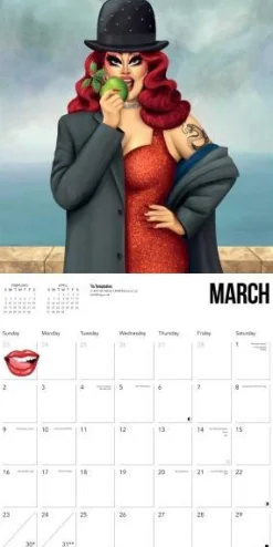Flame Tree Studio Art of Drag Wall Calendar 2025 (Art Calendar)* Kalendere
