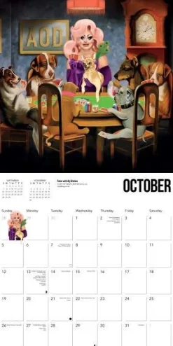 Flame Tree Studio Art of Drag Wall Calendar 2025 (Art Calendar)* Kalendere
