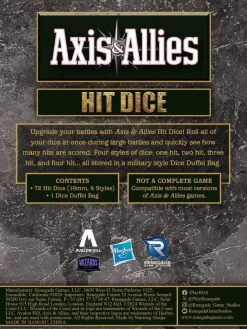 Axis & Allies Tilbehør Til Brettspill^: Hit Dice (72)
