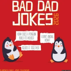 Willow Creek Press Kalendere^Bad Dad Jokes 2026 Wall Calendar