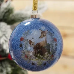 Disney Christmas Collection Bambi Enchanted Forest Christmas Baubles Set of 7* Julekuler