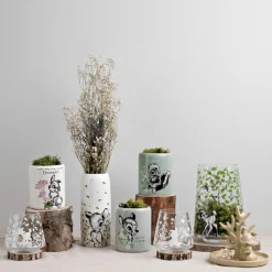 Disney Home Collection Bambi Forest Friends Glass Vase* Vaser