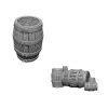 WizKids Barrel and Pile of Barrels (Wave 5) Pathfinder Deep Cuts Unpainted Miniature* Terreng & Tilbehør