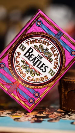 Theory11 Deluxe Playing Cards Beatles Pink Deluxe Kortstokk* Kortstokk