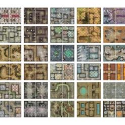 Loke Battle Mats Kart & Battlemaps^Big Book of Battle Mats Cells & Shrines