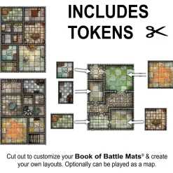 Loke Battle Mats Kart & Battlemaps^Big Book of Battle Mats Cells & Shrines