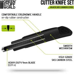 Green Stuff World Black Hobby Knife +10 SK5 Blades* Tilbehør