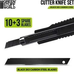 Green Stuff World Black Hobby Knife +10 SK5 Blades* Tilbehør