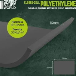Green Stuff World Tilbehør^Black 10mm Closed-cell Polyethylene Foam 500x750mm