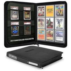 Black Toploader Cards Binder for 216 Cards* Album, Ark & Permer