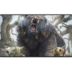 Bloomburrow Magic the Gathering Bloomburrow Lumra, Bellow of the Woods Black Stitched Edge Play Mat* Play Mat Og Mat Case