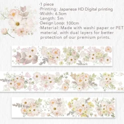 Tilbehør^Blush Wide Iridescent PET Tape