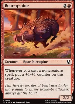 Boar-q-pine (Enkeltkort)* Singles (Løskort)|Singles (Løskort)