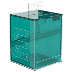 Boulder Deck Case Clear Malachite Standard Size (100+)* Deck-Bokser & Oppbevaring