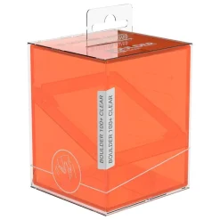 Boulder Deck Case Clear Poppy Topaz Standard Size (100+)* Deck-Bokser & Oppbevaring