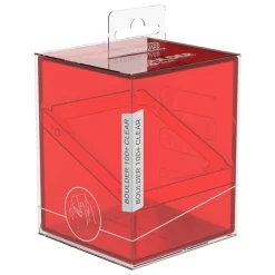 Deck-Bokser & Oppbevaring^Boulder Deck Case Clear Ruby Standard Size (100+)