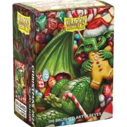 Brushed Art Christmas 2024 Standard Size Dragon Shield Sleeves (100)* Kortlommer