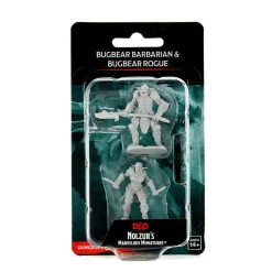 WizKids Karakterer^Bugbear Male Barbarian & Bugbear Female Rogue (Wave 15) Dungeons & Dragons Nolzurs Marvelous Unpainted Miniature Figur