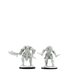 WizKids Karakterer^Bugbear Male Barbarian & Bugbear Female Rogue (Wave 15) Dungeons & Dragons Nolzurs Marvelous Unpainted Miniature Figur