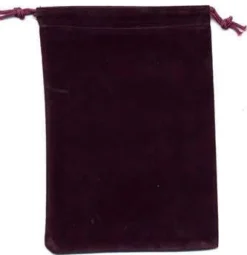 Chessex Burgundy Velour Dice Pouch (L) Terningpose* Poser & Beger
