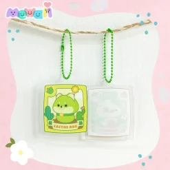 Mewaii Cactus Shiba Key Ring 5,5x5,5 cm* Nøkkelringer