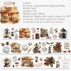 Tilbehør^Caffeine Canvas Wide  PET Tape