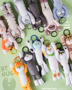 Blind boks Cat Hug Plush Keychain Blind Box* Mystery Box