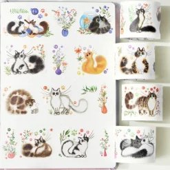 Tilbehør^Cat Mood Washi Tape Sticker Set