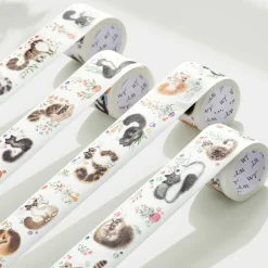 Tilbehør^Cat Mood Washi Tape Sticker Set