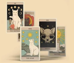 Catherine Davidson Kropp, Sinn, & Sjel^Cats Rule the Earth Tarot: 78-Card Deck and Guidebook for the Feline-Obsessed