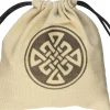 Q-Workshop Celtic Beige & Black Dice Bag Terningpose* Poser & Beger